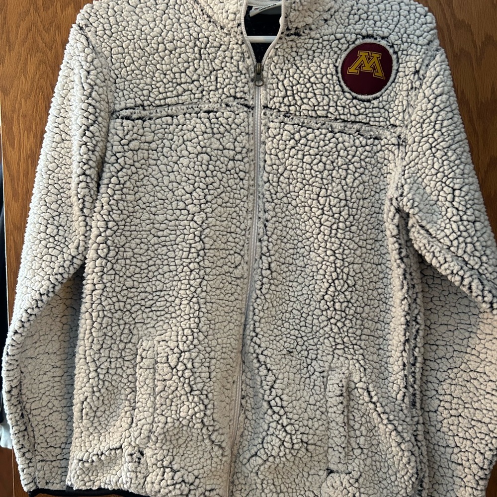 Champion White Sherpa Fleece Jacket